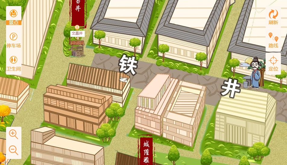 田家庵智慧景区：手绘地图与语音导览的完美融合